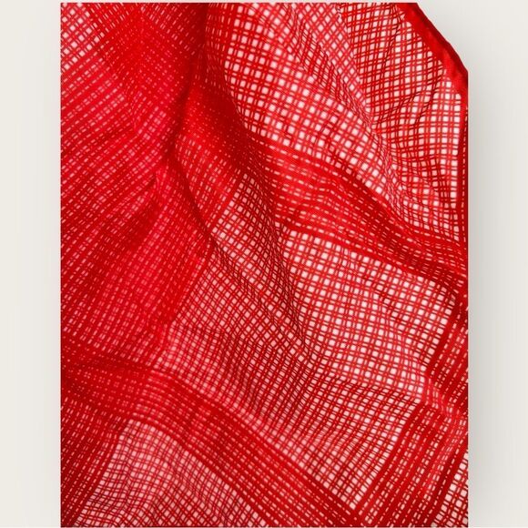 Red & white scarf, NWT - Picture 3 of 4
